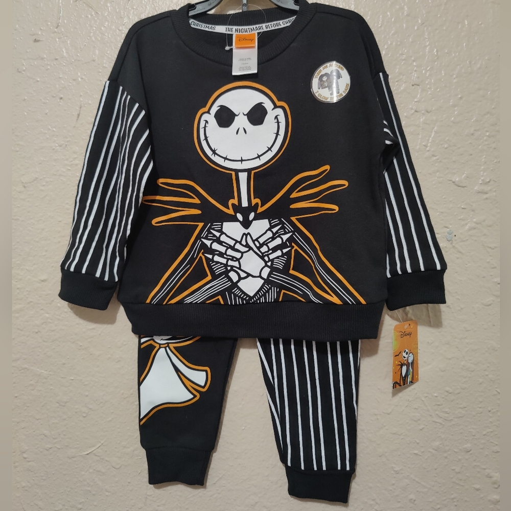 Disney Nightmare Before Christmas Sweatshirt Set - 3t